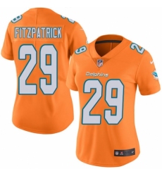 Women's Nike Miami Dolphins #29 Minkah Fitzpatrick Limited Orange Rush Vapor Untouchable NFL Jersey