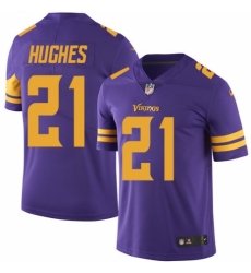 Youth Nike Minnesota Vikings #21 Mike Hughes Limited Purple Rush Vapor Untouchable NFL Jersey