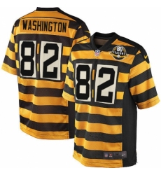 Youth Nike Pittsburgh Steelers #82 James Washington Limited Yellow Black Alternate 80TH Anniversary Throwback NFL Jersey