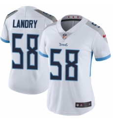 Women's Nike Tennessee Titans #58 Harold Landry White Vapor Untouchable Limited Player NFL Jersey