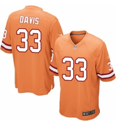 Youth Nike Tampa Bay Buccaneers #33 Carlton Davis Elite Orange Glaze Alternate NFL Jersey