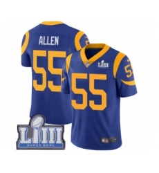 Men's Nike Los Angeles Rams #55 Brian Allen Royal Blue Alternate Vapor Untouchable Limited Player Super Bowl LIII Bound NFL Jersey