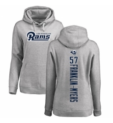 NFL Women's Nike Los Angeles Rams #57 John Franklin-Myers Ash Backer Pullover Hoodie