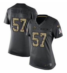 Women's Nike Los Angeles Rams #57 John Franklin-Myers Limited Black 2016 Salute to Service NFL Jersey