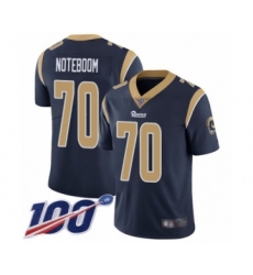 Men's Los Angeles Rams #70 Joseph Noteboom Navy Blue Team Color Vapor Untouchable Limited Player 100th Season Football Jersey