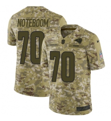 Men's Nike Los Angeles Rams #70 Joseph Noteboom Limited Camo 2018 Salute to Service NFL Jersey