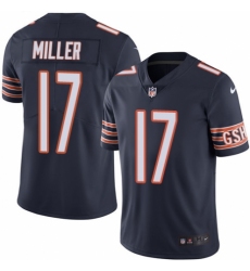 Men's Nike Chicago Bears #17 Anthony Miller Navy Blue Team Color Vapor Untouchable Limited Player NFL Jersey