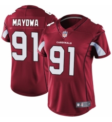 Women's Nike Arizona Cardinals #91 Benson Mayowa Red Team Color Vapor Untouchable Limited Player NFL Jersey