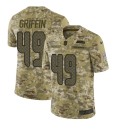 Men's Nike Seattle Seahawks #49 Shaquem Griffin Limited Camo 2018 Salute to Service NFL Jersey
