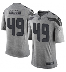 Men's Nike Seattle Seahawks #49 Shaquem Griffin Limited Gray Gridiron NFL Jersey