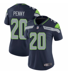 Women's Nike Seattle Seahawks #20 Rashaad Penny Navy Blue Team Color Vapor Untouchable Limited Player NFL Jersey