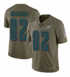 Youth Nike Philadelphia Eagles #82 Richard Rodgers Limited Olive 2017 Salute to Service NFL Jersey