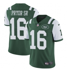 Youth Nike New York Jets #16 Terrelle Pryor Sr. Green Team Color Vapor Untouchable Limited Player NFL Jersey