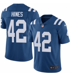 Youth Nike Indianapolis Colts #42 Nyheim Hines Royal Blue Team Color Vapor Untouchable Limited Player NFL Jersey