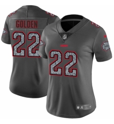Women's Nike Kansas City Chiefs #22 Robert Golden Gray Static Vapor Untouchable Limited NFL Jersey