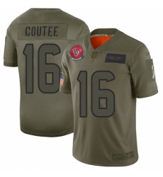 Women's Houston Texans #16 Keke Coutee Limited Camo 2019 Salute to Service Football Jersey