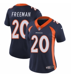 Women's Nike Denver Broncos #20 Royce Freeman Navy Blue Alternate Vapor Untouchable Limited Player NFL Jersey