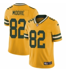 Men's Nike Green Bay Packers #82 J'Mon Moore Limited Gold Rush Vapor Untouchable NFL Jersey