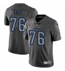 Men's Nike Dallas Cowboys #76 Kony Ealy Gray Static Vapor Untouchable Limited NFL Jersey