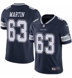 Men's Nike Dallas Cowboys #63 Marcus Martin Navy Blue Team Color Vapor Untouchable Limited Player NFL Jersey