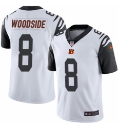Youth Nike Cincinnati Bengals #8 Logan Woodside Limited White Rush Vapor Untouchable NFL Jersey