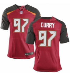 Men's Nike Tampa Bay Buccaneers #97 Vinny Curry Elite Red Team Color NFL Jersey
