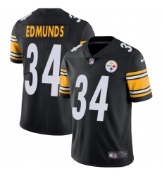 Men's Nike Pittsburgh Steelers #34 Terrell Edmunds Black Team Color Vapor Untouchable Limited Player NFL Jersey