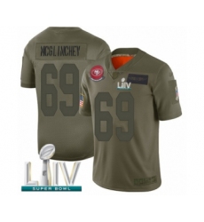 Youth San Francisco 49ers #69 Mike McGlinchey Limited Olive 2019 Salute to Service Super Bowl LIV Bound Football Jersey