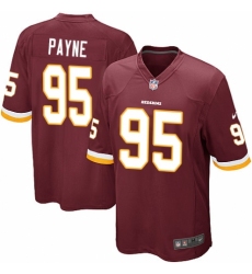 Men's Nike Washington Redskins #95 Da'Ron Payne Game Burgundy Red Team Color NFL Jersey