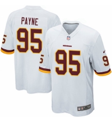 Men's Nike Washington Redskins #95 Da'Ron Payne Game White NFL Jersey