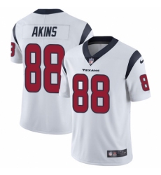 Men's Nike Houston Texans #88 Jordan Akins White Vapor Untouchable Limited Player NFL Jersey