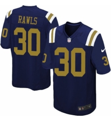 Men's Nike New York Jets #30 Thomas Rawls Limited Navy Blue Alternate NFL Jersey