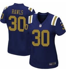 Women's Nike New York Jets #30 Thomas Rawls Limited Navy Blue Alternate NFL Jersey