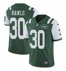 Youth Nike New York Jets #30 Thomas Rawls Green Team Color Vapor Untouchable Limited Player NFL Jersey