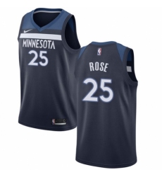 Women's Nike Minnesota Timberwolves #25 Derrick Rose Swingman Navy Blue NBA Jersey - Icon Edition