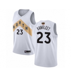 Women's Toronto Raptors #23 Fred VanVleet Swingman White 2019 Basketball Finals Bound Jersey - City Edition