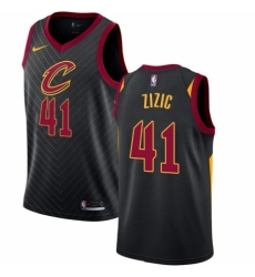 Women's Nike Cleveland Cavaliers #41 Ante Zizic Swingman Black NBA Jersey Statement Edition