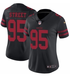 Women's Nike San Francisco 49ers #95 Kentavius Street Black Vapor Untouchable Limited Player NFL Jersey