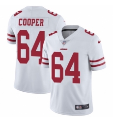 Youth Nike San Francisco 49ers #64 Jonathan Cooper White Vapor Untouchable Elite Player NFL Jersey
