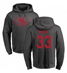 NFL Nike San Francisco 49ers #33 Tarvarius Moore Ash One Color Pullover Hoodie