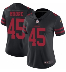 Women's Nike San Francisco 49ers #45 Tarvarius Moore Black Vapor Untouchable Limited Player NFL Jersey