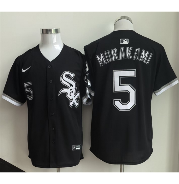 Men's Chicago White Sox #5 Munetaka Murakami Black 2025 Limited Stitched Baseball Jersey