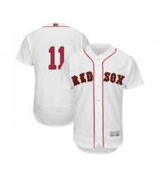 Men's Boston Red Sox #11 Rafael Devers White 2019 Gold Program Flex Base Authentic Collection Baseball Jersey