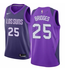 Women's Nike Phoenix Suns #25 Mikal Bridges Swingman Purple NBA Jersey - City Edition