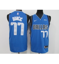 Men's Dallas Mavericks #77 Luka Doncic Blue Nike Royal Swingman Jersey