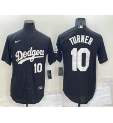 Men's Los Angeles Dodgers #13 Max Muncy Black Turn Back The Clock Stitched Cool Base Jersey