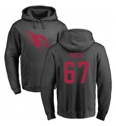 NFL Nike Arizona Cardinals #67 Justin Pugh Ash One Color Pullover Hoodie