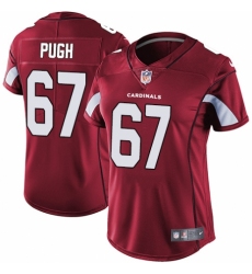 Women's Nike Arizona Cardinals #67 Justin Pugh Red Team Color Vapor Untouchable Limited Player NFL Jersey