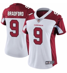 Women's Nike Arizona Cardinals #9 Sam Bradford White Vapor Untouchable Limited Player NFL Jersey