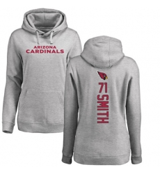 NFL Women's Nike Arizona Cardinals #71 Andre Smith Ash Backer Pullover Hoodie